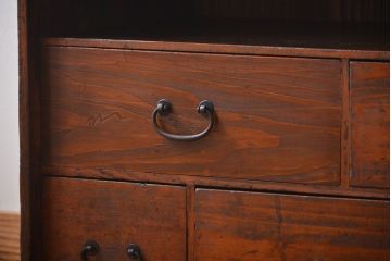 アンティーク家具　古民具・骨董　引き出し付き作業台