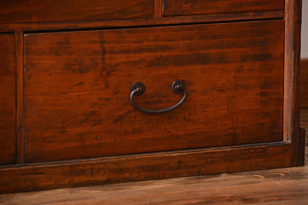 アンティーク家具　古民具・骨董　引き出し付き作業台