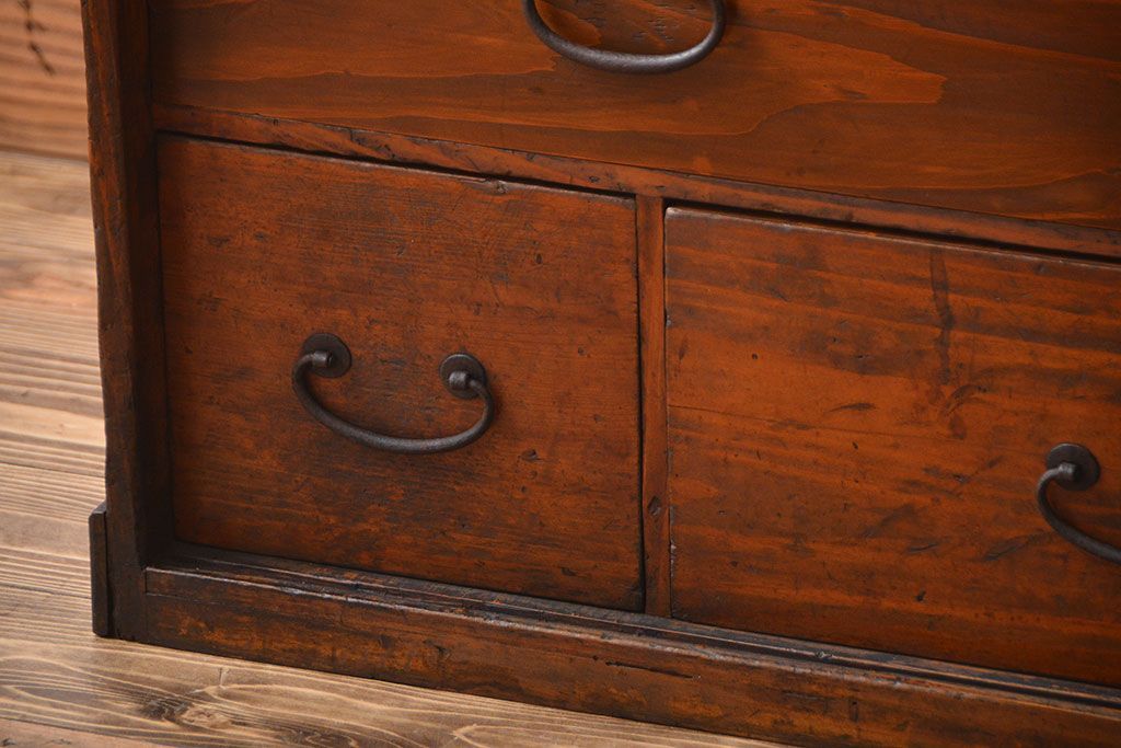 アンティーク家具　古民具・骨董　引き出し付き作業台