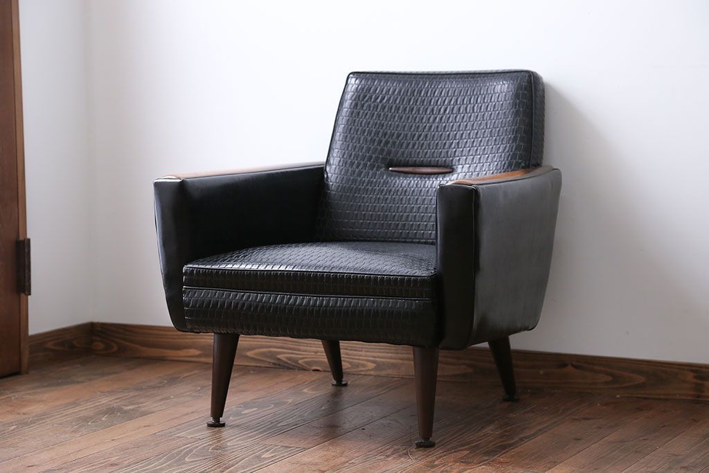 レトロ家具　レトロな一人掛けソファ(1)