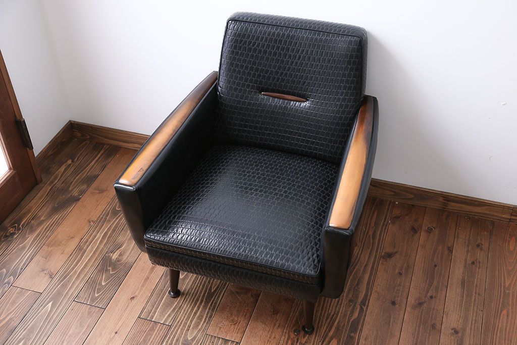 レトロ家具　レトロな一人掛けソファ(1)