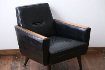 レトロ家具　レトロな一人掛けソファ(1)