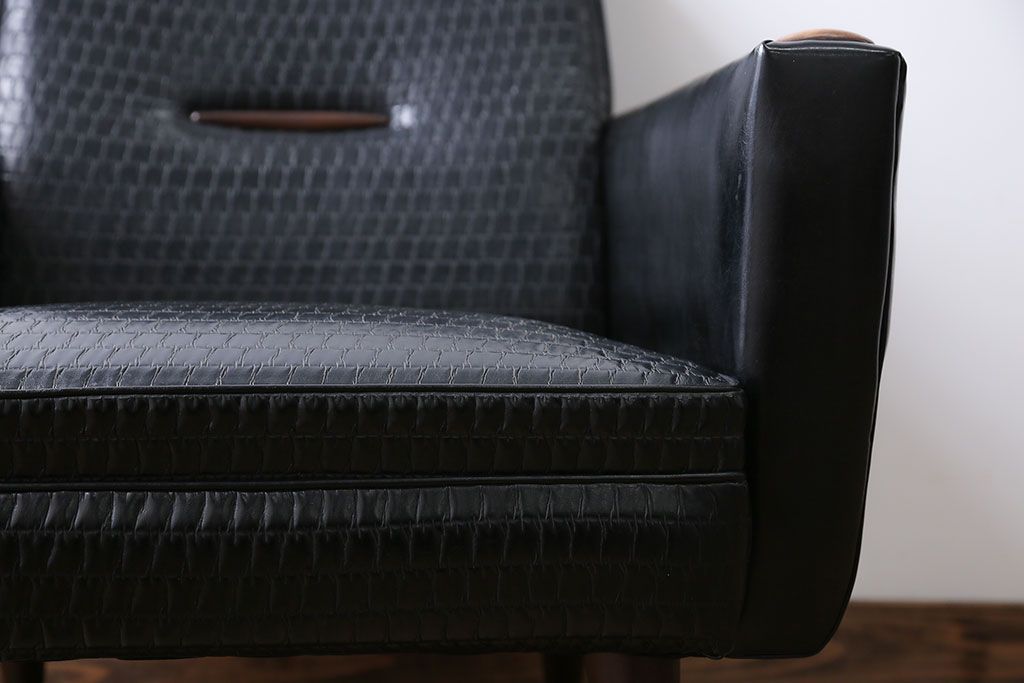 レトロ家具　レトロな一人掛けソファ(1)