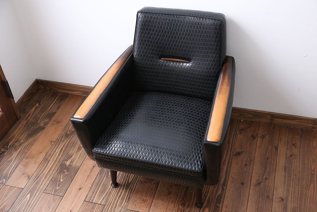 レトロ家具　レトロな一人掛けソファ(2)