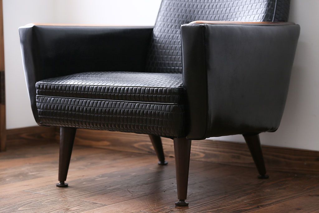 レトロ家具　レトロな一人掛けソファ(2)