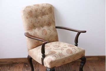 アンティーク家具　イギリスアンティーク　上質なアームチェア(ソファ)