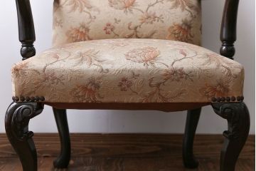 アンティーク家具　イギリスアンティーク　上質なアームチェア(ソファ)