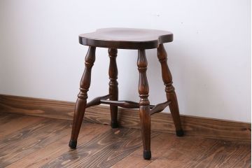 中古　飛騨産業　キツツキマーク　スツール(1)