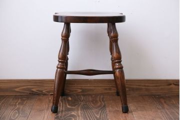 中古　飛騨産業　キツツキマーク　スツール(1)