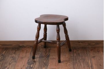 中古　飛騨産業　キツツキマーク　スツール(1)