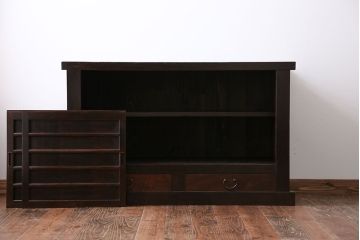 アンティーク家具　京都産　四尺水屋箪笥サイドボード