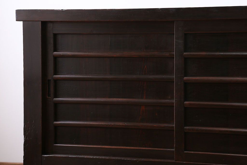 アンティーク家具　京都産　四尺水屋箪笥サイドボード