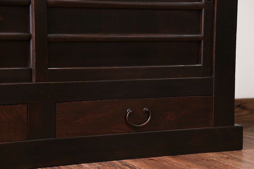 アンティーク家具　京都産　四尺水屋箪笥サイドボード