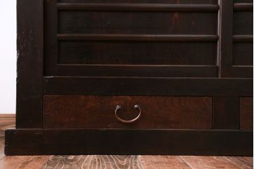 アンティーク家具　京都産　四尺水屋箪笥サイドボード