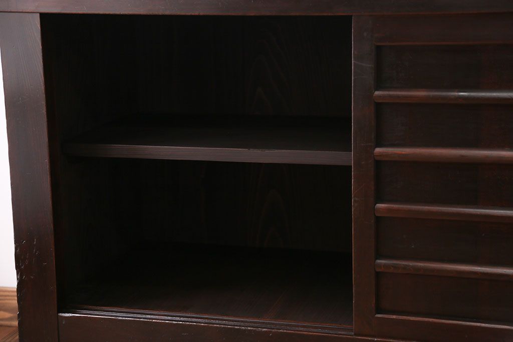 アンティーク家具　京都産　四尺水屋箪笥サイドボード