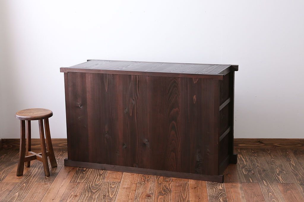 アンティーク家具　京都産　四尺水屋箪笥サイドボード