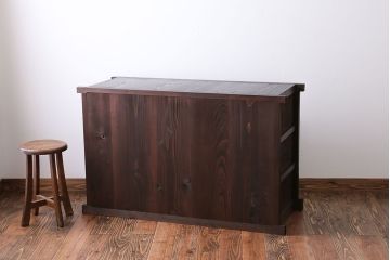 アンティーク家具　京都産　四尺水屋箪笥サイドボード