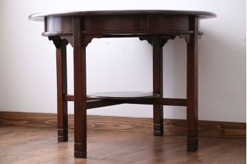 アンティーク家具　大正ロマン　ラウンドテーブル
