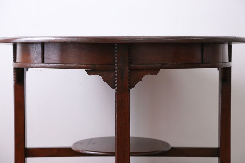 アンティーク家具　大正ロマン　ラウンドテーブル