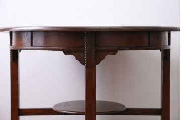 アンティーク家具　大正ロマン　ラウンドテーブル