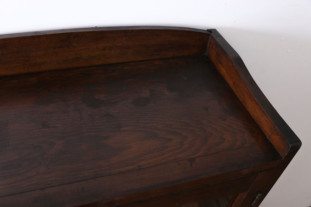 アンティーク家具　前面ナラ材　大きな本箱