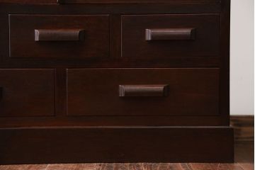 アンティーク家具　前面ナラ材　大きな本箱