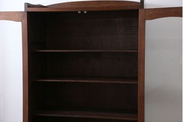 アンティーク家具　前面ナラ材　大きな本箱