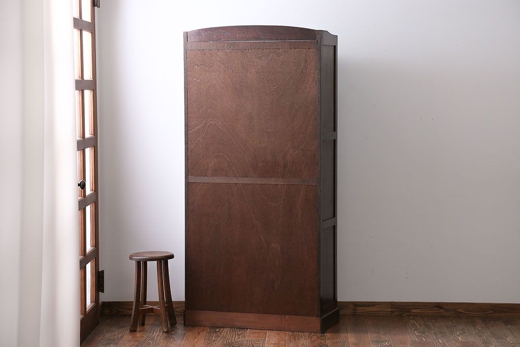 アンティーク家具　前面ナラ材　大きな本箱