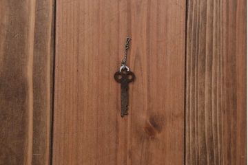 アンティーク家具　前面ナラ材　大きな本箱