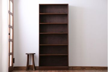 アンティーク家具　シンプルな薄型本棚