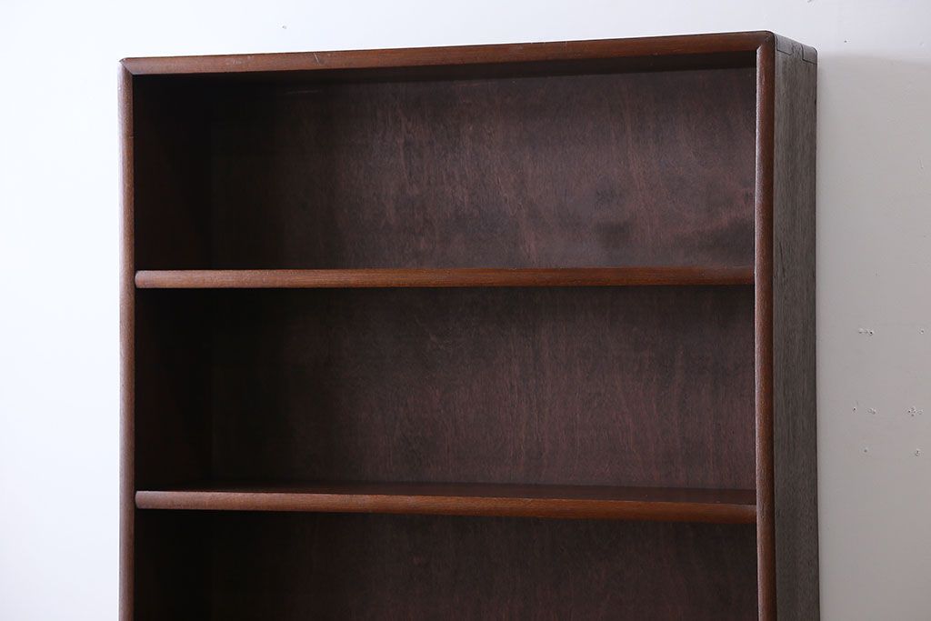 アンティーク家具　シンプルな薄型本棚