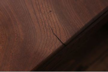 アンティーク家具　アンティーク　総欅材!天板一枚板の座卓