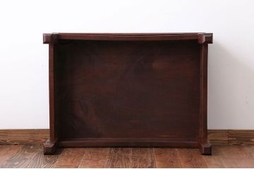 アンティーク家具　アンティーク　総欅材!天板一枚板の座卓