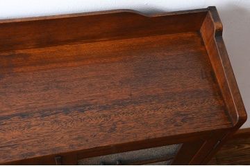 レトロ家具　昭和レトロ　ダイヤガラス入り本箱