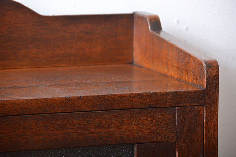 レトロ家具　昭和レトロ　ダイヤガラス入り本箱