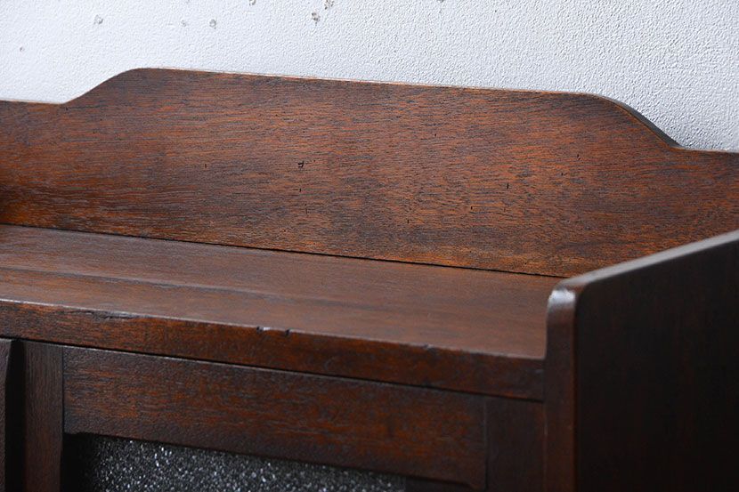 レトロ家具　昭和レトロ　ダイヤガラス入り本箱