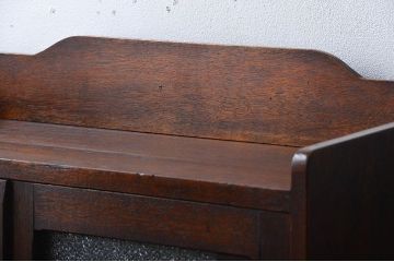 レトロ家具　昭和レトロ　ダイヤガラス入り本箱