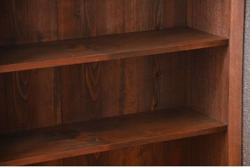 レトロ家具　昭和レトロ　ダイヤガラス入り本箱