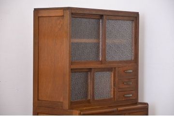 レトロ家具　昭和レトロ　脚付き食器棚