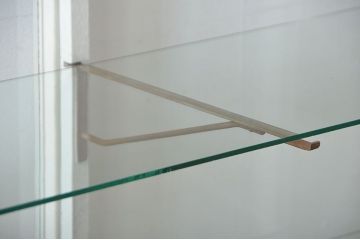 アンティーク家具　アンティークペイント　脚付きガラスケース(2)