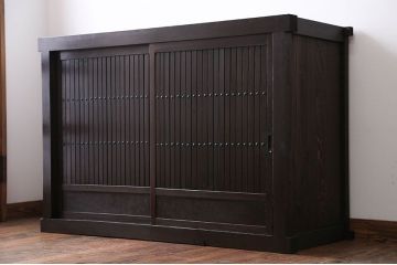 アンティーク家具　古民具・骨董 シックな四尺水屋箪笥サイドボード