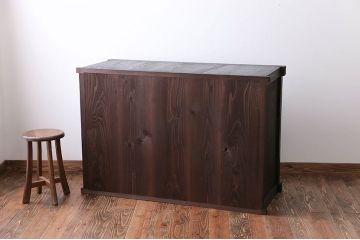 アンティーク家具　古民具・骨董 シックな四尺水屋箪笥サイドボード