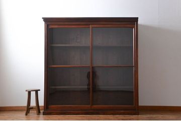 アンティーク家具　アンティーク　特大収納棚(ガラスケース)