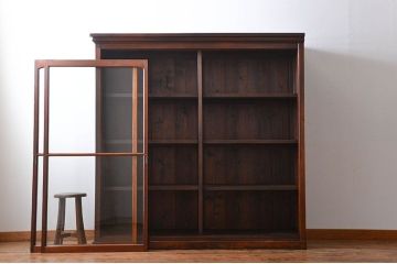 アンティーク家具　アンティーク　特大収納棚(ガラスケース)