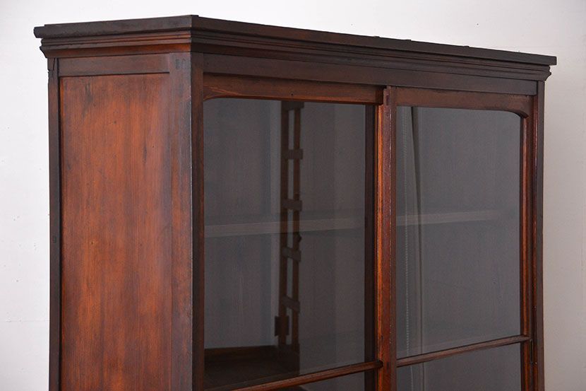 アンティーク家具　アンティーク　特大収納棚(ガラスケース)