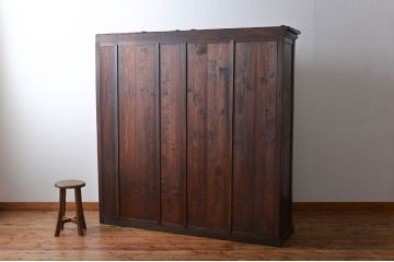 アンティーク家具　アンティーク　特大収納棚(ガラスケース)