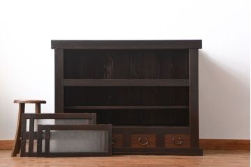 アンティーク家具　古民具・骨董　モダンな四尺水屋箪笥サイドボード