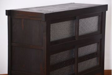 アンティーク家具　古民具・骨董　モダンな四尺水屋箪笥サイドボード