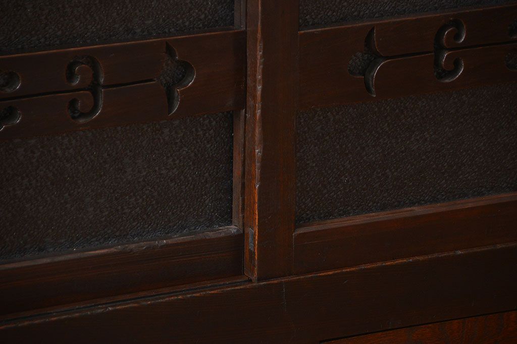 アンティーク家具　古民具・骨董　モダンな四尺水屋箪笥サイドボード