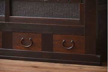 アンティーク家具　古民具・骨董　モダンな四尺水屋箪笥サイドボード